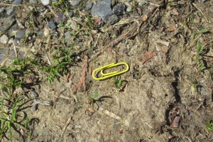 yellow paper clip